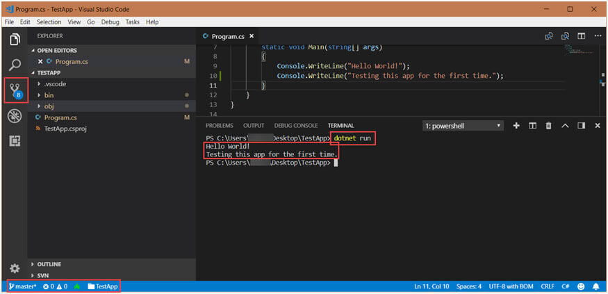 git how to use visual studio code for git commit