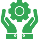 Snowflake Managed Services Advisory Icon Snowflake managed services and support consulting icon