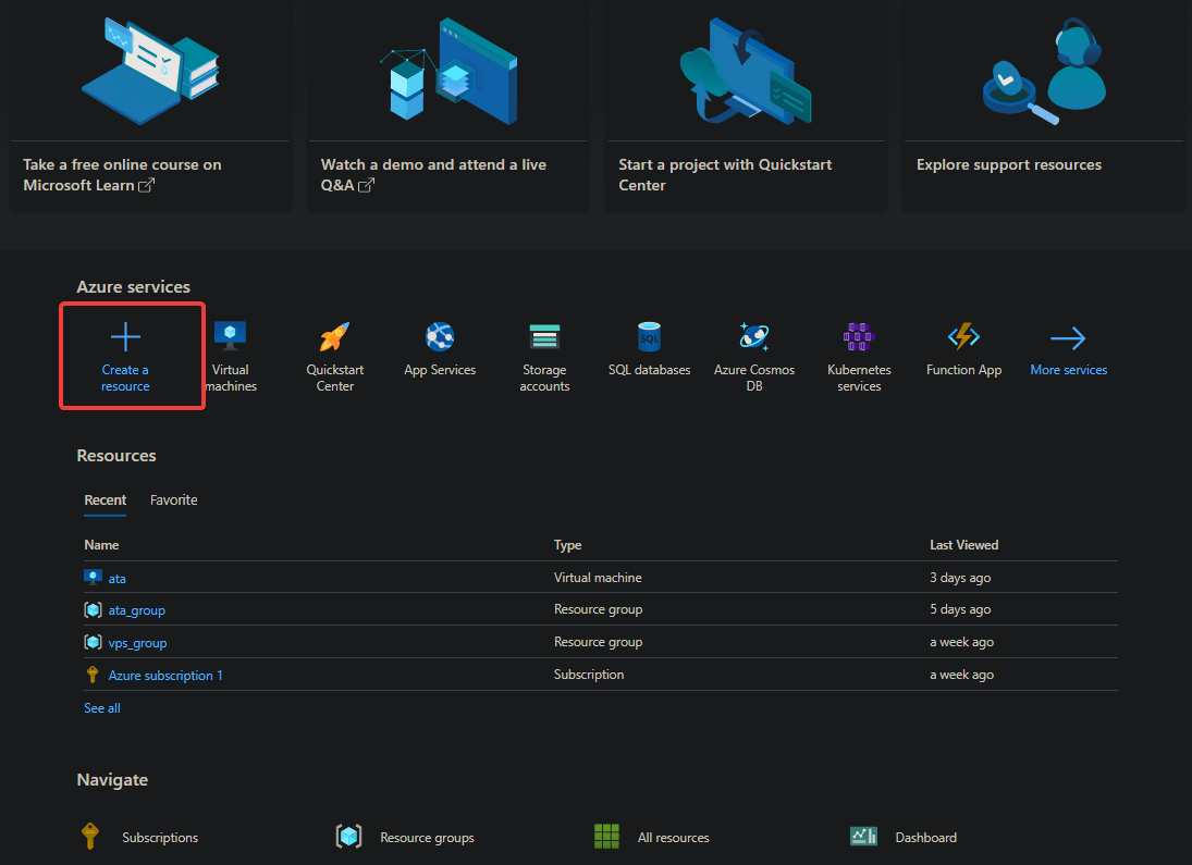 begin using Azure Data