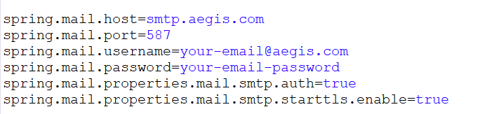 Email Configuration