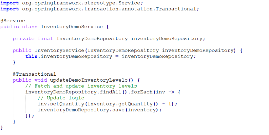 InventoryService