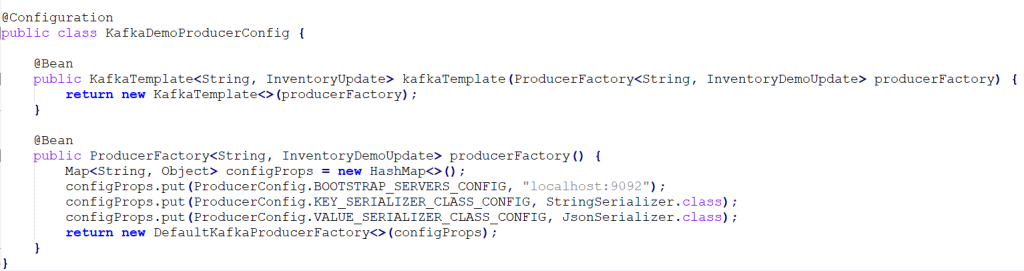 Kafka Producer Configuration