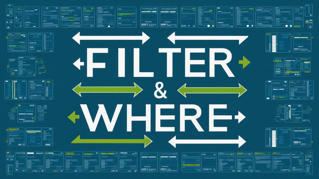 PostgreSQL Filter and WHERE Clause