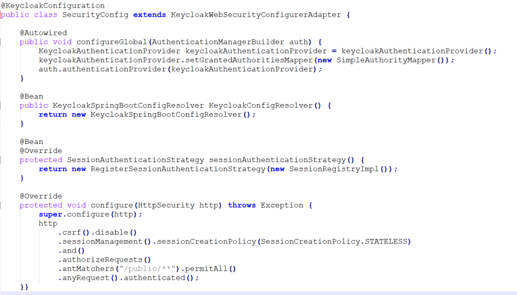 Security Configuration