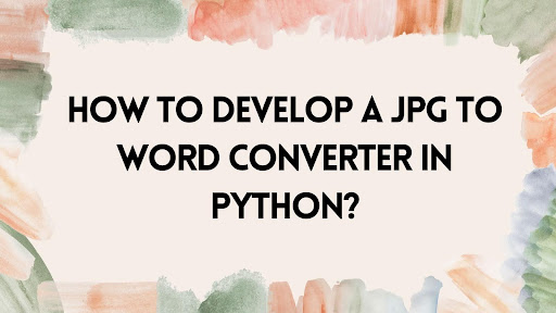 JPG to Word Converter in Python.