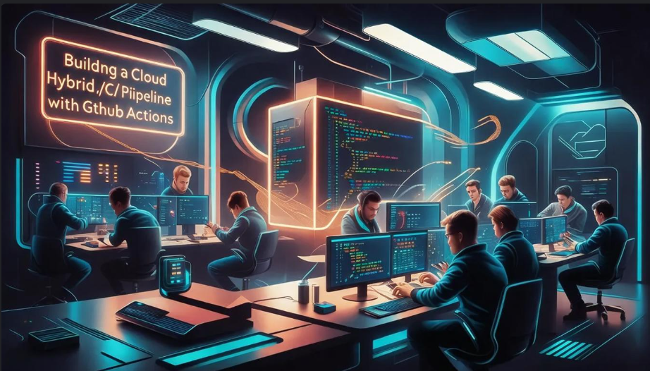 Hybrid Cloud CICD Pipeline with GitHub Actions
