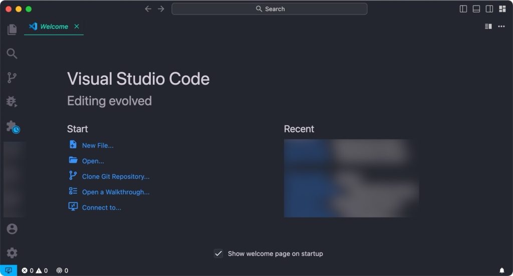 Once you install VS Code, just type “code”