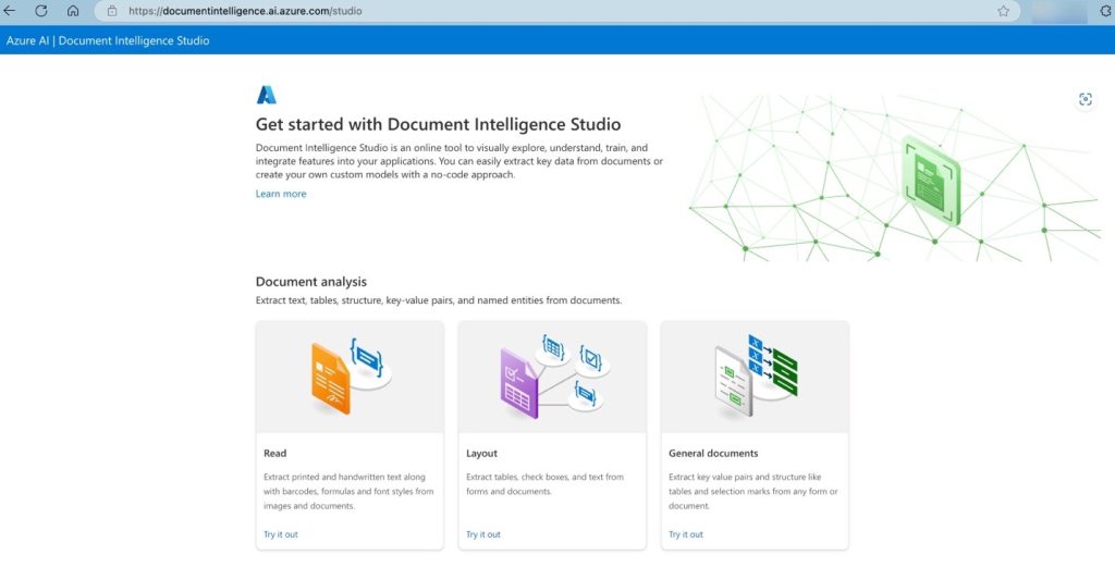 Get Started with Document Intelligence