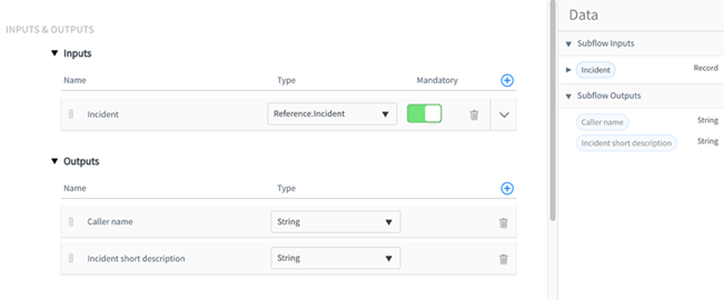 Inputs and Outputs