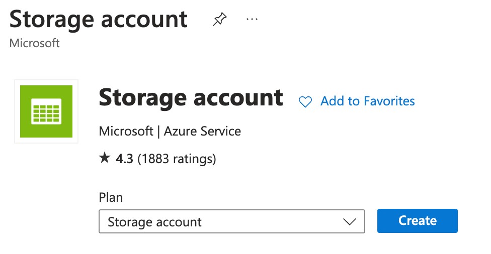 Search for Storage Account