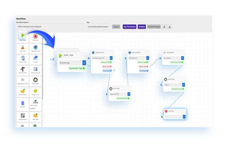 Visual Workflow Builder