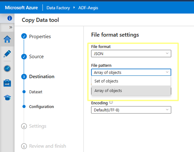 File Format Settings