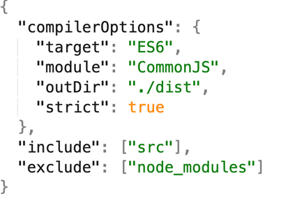 Basic tsconfig.json