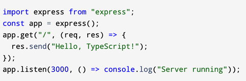 Express server in TypeScript