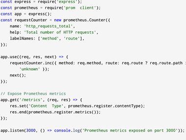 Exposing Prometheus Metrics