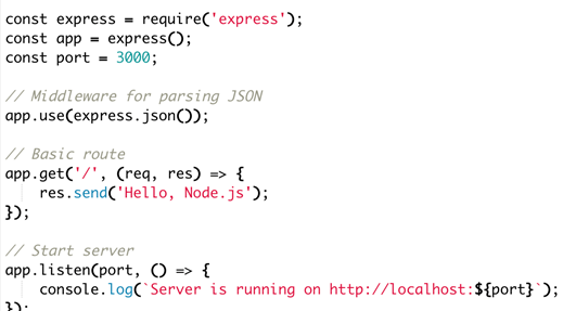 Express.js Setup for Basic API